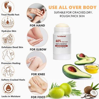 Urea Cream 40 Percent Foot Cream for Dry Cracked Heel and Feet Cracked Heel Repair 40% Urea Cream Balm for Feet Hand Moisturizing Lotion Dead Skin Remover Softener Feet Care Treatment For Women Men