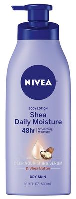 NIVEA Shea Nourish Body Lotion, Dry Skin Lotion with Shea Butter, Moisturizing Lotion for Dry Skin, 16.9 Fl Oz Pump Bottle