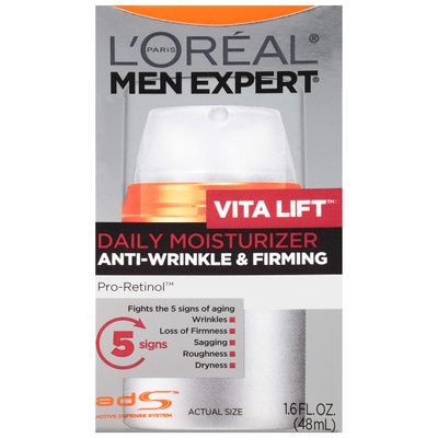 L&#39;Oreal Paris Men Expert Vitalift Anti-Wrinkle &amp; Firming Face Moisturizer with Pro-Retinol, 1.6 oz