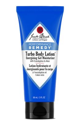 Jack Black Turbo Body Lotion Energizing Gel Moisturizer, 3 Fl Oz