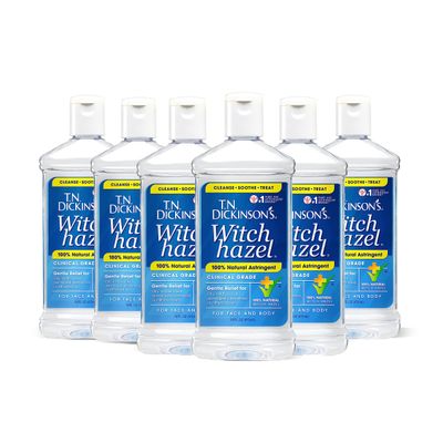 T.N. Dickinson&#39;s Witch Hazel Astringent for Face and Body, 100% Natural, 6 Count