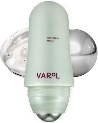 VAROL Ice Roll Serum for Face, Puffy Eyes - Hydrating &amp; Soothing Serum with Ice Roller for Puffiness Relief, Pore Minimizing, Korean Skin Care - 1.69 fl.oz (50ml)