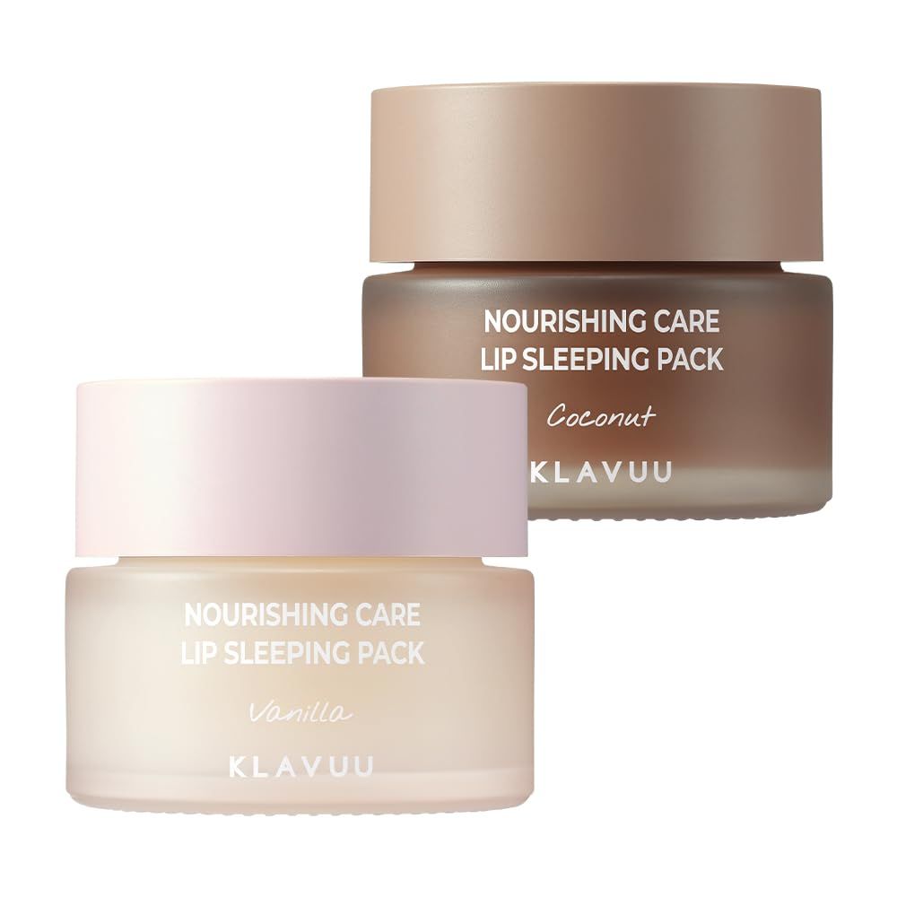 Klavuu Lip Mask Set (2PCS) (1.4oz, Vanilla &amp; Coconut)