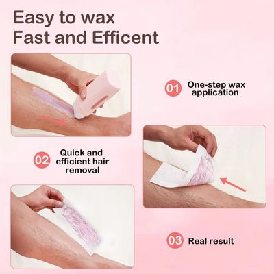 Waxpro Roll on Wax Kit,Waxing Kit for Women, Wax Roller Kit Easy Waxing at Home, with 2 Wax Cartridges &amp; 50 Pcs Wax Strips (Honey)