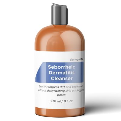 Seborrheic Face &amp; Body Cleanser for Seborrheic Dermatitis - Hydrating Face Wash for All Skin Types, Gently Cleanses Face Without Over Drying, Daily Face Wash, Oil-Free, Soap-Free, 8 fl. oz