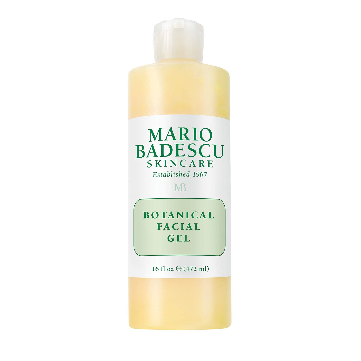 Mario Badescu Botanical Facial Gel Cleanser - Lightweight, Oil-Free Face Wash for Women and Men - Face Cleanser Infused with Refreshing AHA Grapefruit Extracts, 16 Fl Oz