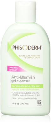 Phisoderm Anti-Blemish Gel Cleanser 6 oz (Pack of 2)