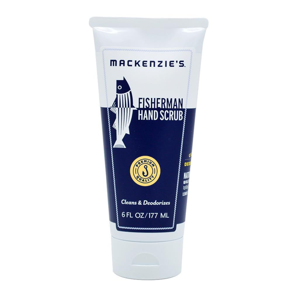 MacKenzie&#39;s Fisherman Hand Scrub - Holiday Gifts - Stocking Stuffers - Gifts for Men - Gifts for Fisherman - Gifts for Cooks - Gifts for Gardeners - Cleansing &amp; Deodorizing Hand Cleaner - 6 oz.