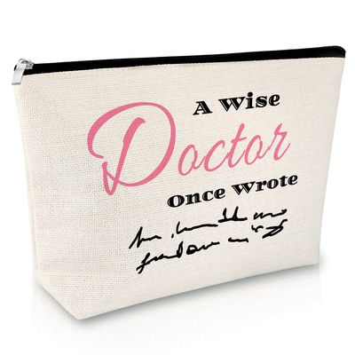 Sfodiary Doctor Gifts for Women Makeup Bag Christmas Gift for Doctor Appreciation Gift Thank You Gifts for Women Doctor Cosmetic Bags Makeup Pouch Doctor Gift for Graduation Birthday Travel Pouch