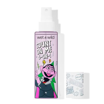 wet n wild x Sesame Street, Count On Me 5-In-1 Prime &amp; Set Face Mist