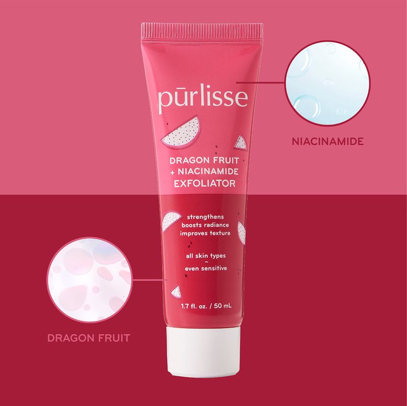 Purlisse Dragonfruit + Niacinamide Exfoliating Face Polish