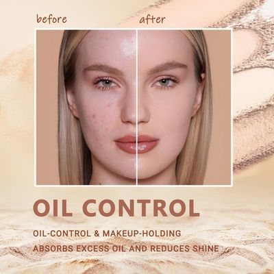 NAISSIYA Oil Control Face Pressed Powder,Matte Smooth Flawless Finishing Powder Makeup,Lightweight Waterproof Long-Lasting Setting Powder Foundation,0.35 Oz(NATURAL BEIGE)