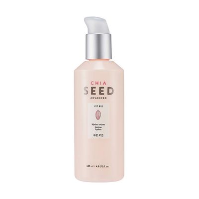 THE FACE SHOP Chia Seed Hydro Lotion | Soft Hydrating Lotion for Skin Moisturizing &amp; Nourishing without Sticky Residue | Formulated for Intense, Upgraded &amp; Hydrating Care, 4.9 Fl Oz