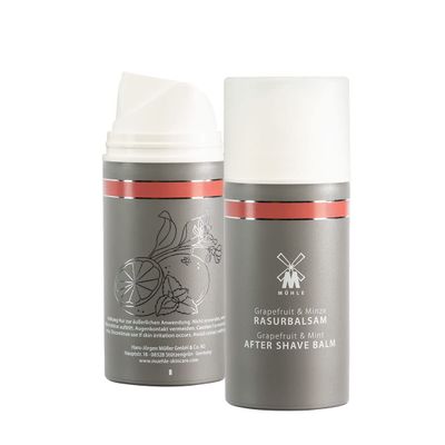 MHLE Grapefruit & Mint Aftershave Balm, 100ml - Aftershave for Men, Soothe & Nurture The Skin, Vitalizing Mint Oil for Cooling Effect, Post Shave Balm, Mens Aftershave