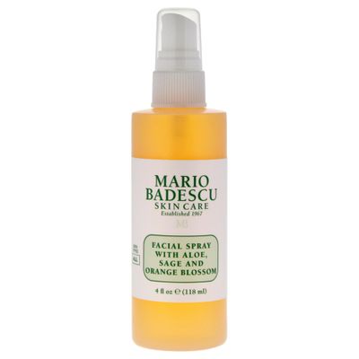 Mario Badescu Facial Spray with Aloe, Sage and Orange Blossom for All Skin Types | Face Mist that Hydrates &amp; Uplifts | 4 FL OZ