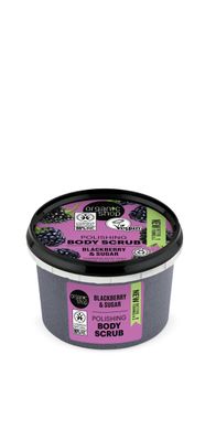 Organic Shop Blackberry &amp; Sugar Hydrating &amp; Exfoliating Body Scrub, 100% Vegan &amp; Organic, Daily Exfoliant, Detox &amp; Moisturizer, Body, Face, Hand &amp; Foot, Intensive Care &amp; Skin Toning. 250ml.