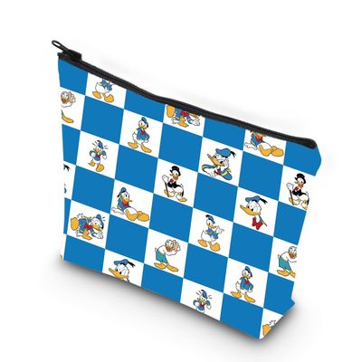 VAMSII Funny Duck Cosmetic Makeup Bag Duck Lover Gifts Donald Inspired Gifts (Donald lattice)