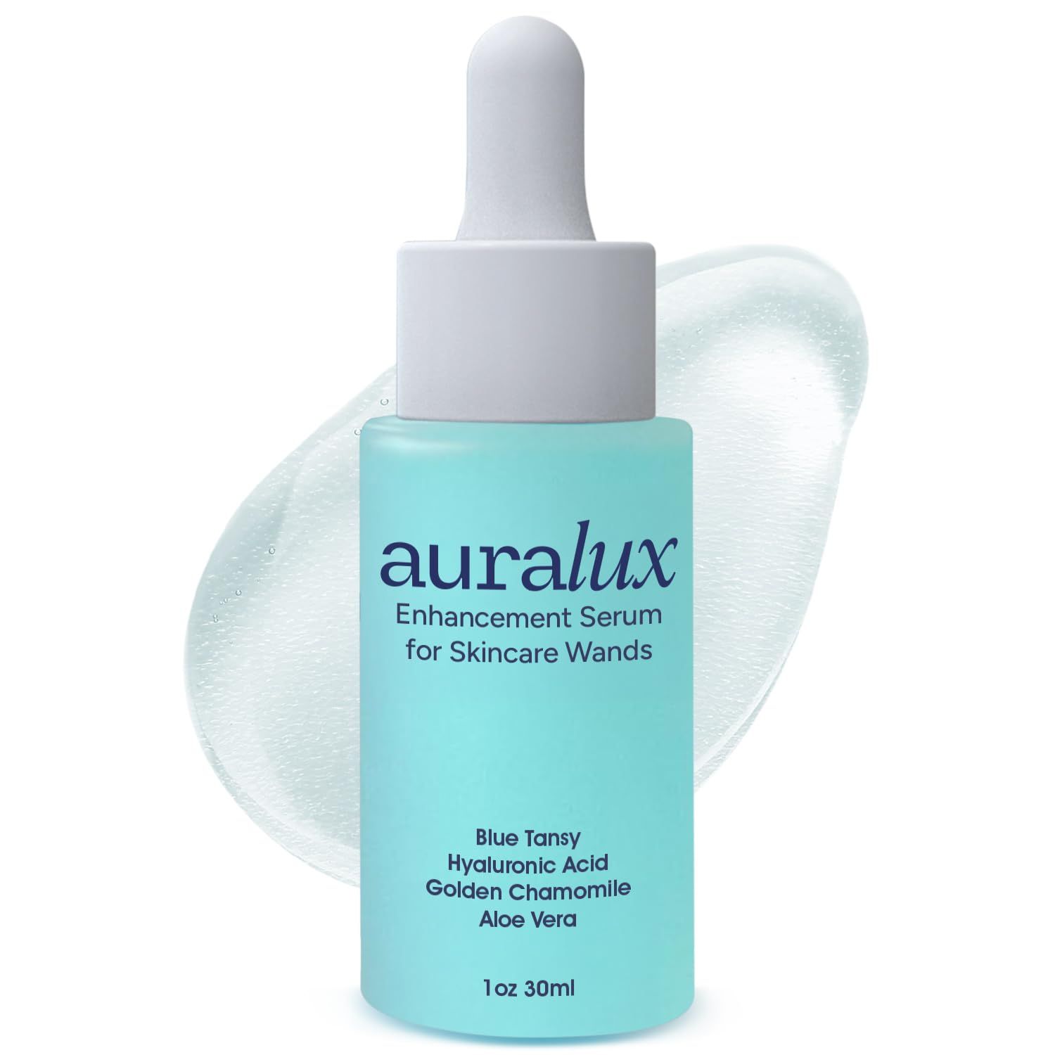 Red Light Therapy Activation Serum for Face and Neck - for Facial Wand, Red Light Therapy &amp; Microcurrent Facial Device - Natural Formula - Blue Tansy, Hyaluronic Acid, Golden Chamomile, Aloe Vera