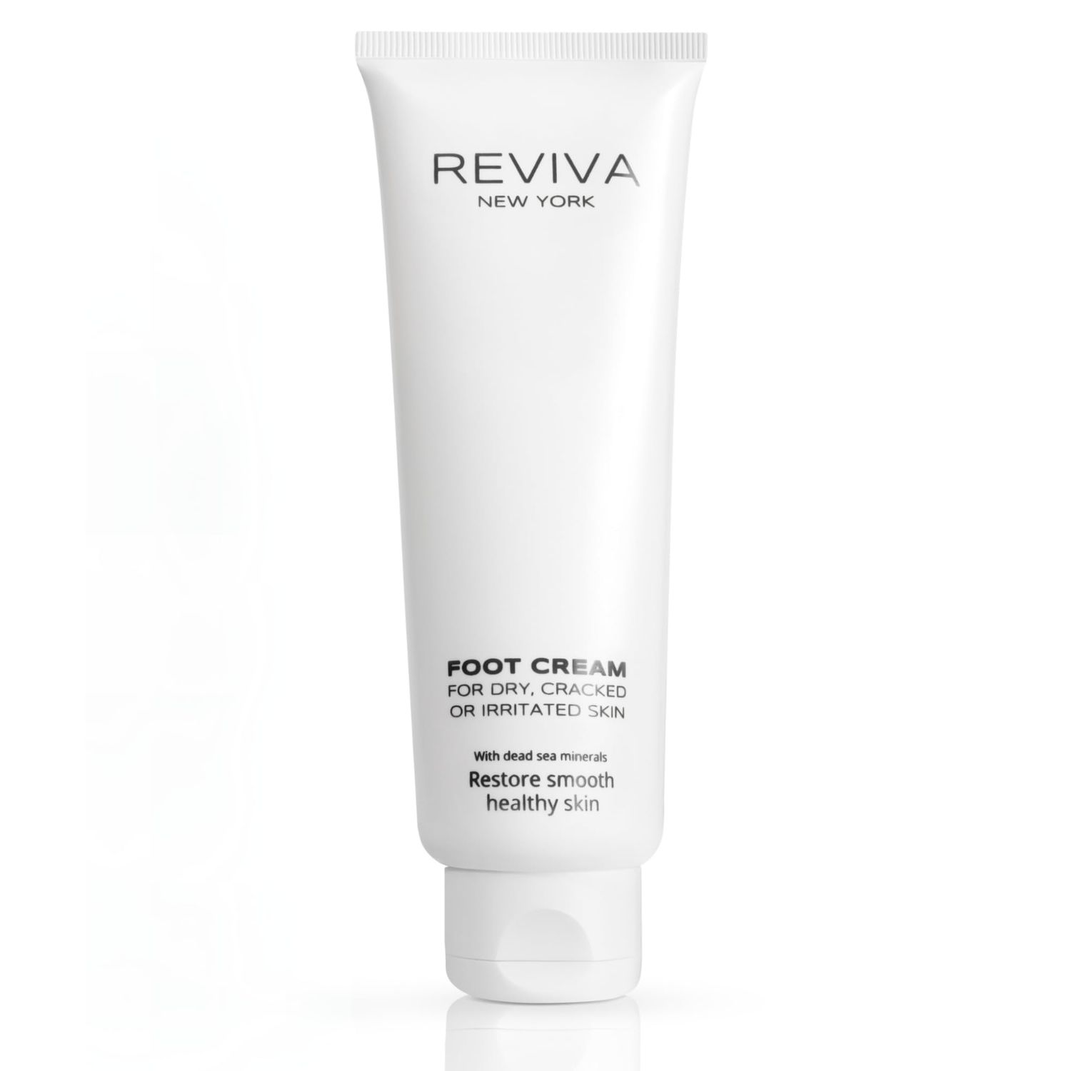 REVIVA NEW YORK Urea Foot Cream for Dry Cracked Heels and Feet, Salicylic Acid and Dead Sea Minerals - Enriched Foot Care for Smooth Feet, Heals Calloused Feet and Moisturizes Dry Skin