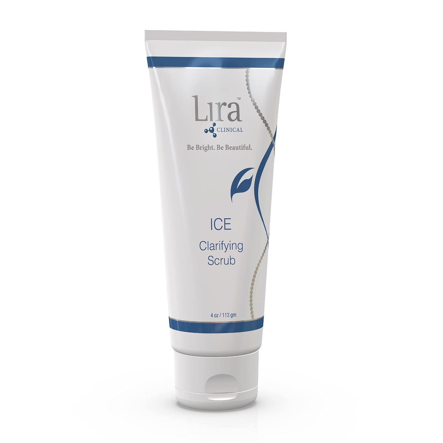 Lira Clinical ICE Clarifying Face Scrub - Soothing &amp; Exfoliating Scrub with Echinacea Plant Stem Cells &amp; Botanical Extracts - Eco-Bead Technology - Anti-acne, Brightening &amp; Cleans Pores - 4 fl oz