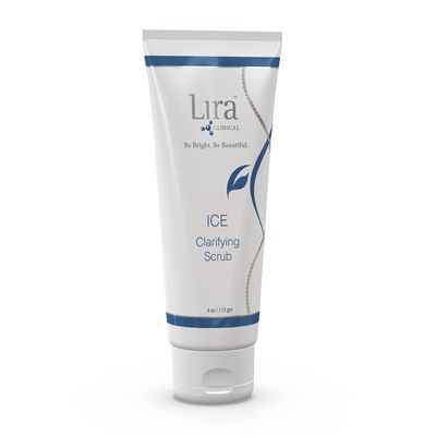 Lira Clinical ICE Clarifying Face Scrub - Soothing &amp; Exfoliating Scrub with Echinacea Plant Stem Cells &amp; Botanical Extracts - Eco-Bead Technology - Anti-acne, Brightening &amp; Cleans Pores - 4 fl oz
