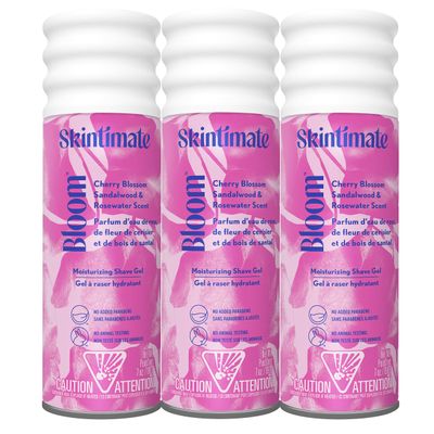Skintimate Bloom Moisturizing Women&#39;s Shave Gel, 7 Ounce (Pack of 3)