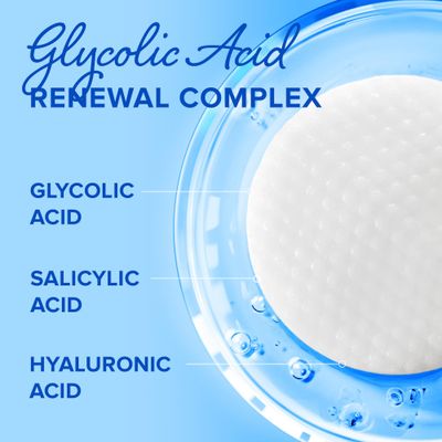 MAREE Glycolic Acid Pads - Toner Pads for Face Cleansing With Tea Tree Oil - Exfoliating Pads with Salicylic Acid & Vitamins E, B3, B5 - Face Pads Facial Peel & Radiance Deep Cleaning Effect - 50 Pads
