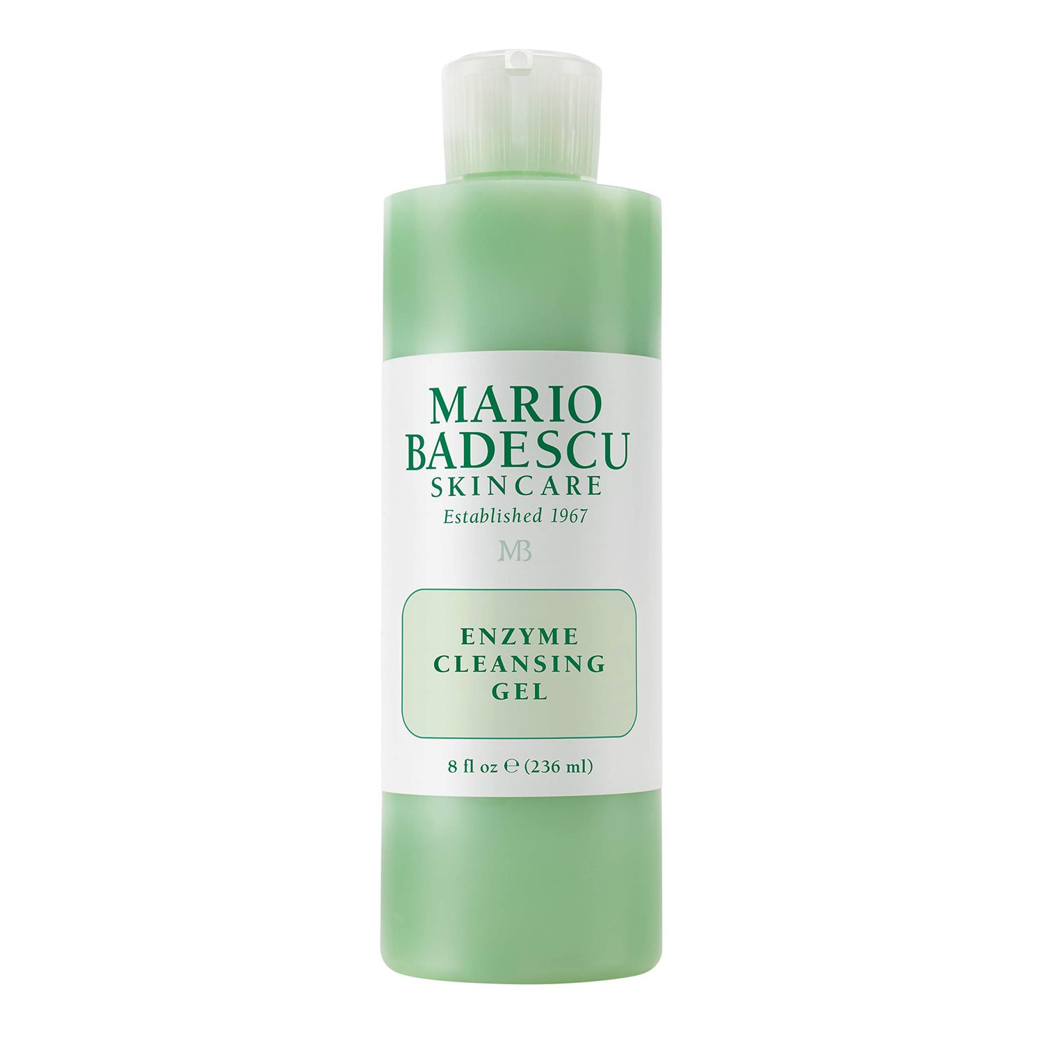Mario Badescu Enzyme Cleansing Gel for All Skin Types| Oil-Free Face Wash with Grapefruit &amp; Papaya Extract | Remove Excess Oil &amp; Surface Impurities 8 Fl Oz