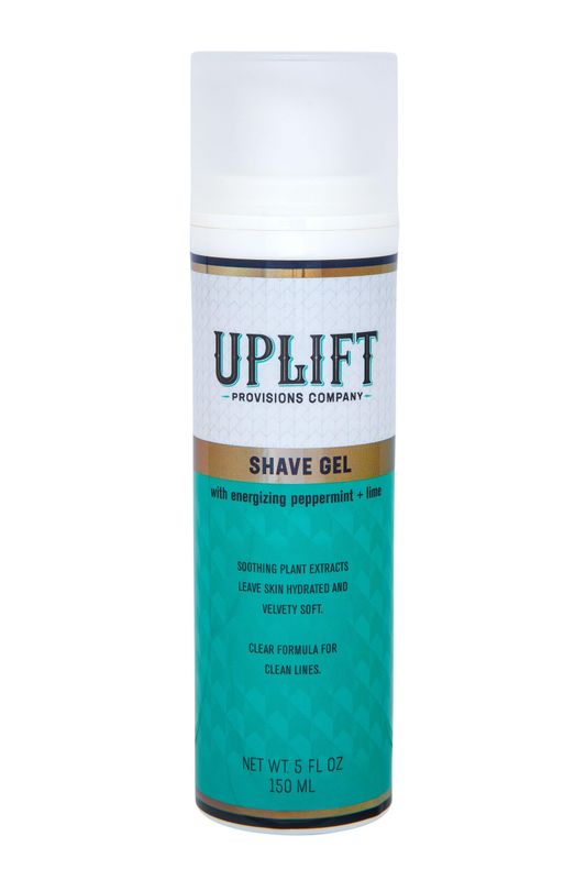 Uplift Provisions Clear Shaving Gel for Men &amp; Women - Infused with Plant Extracts for an Ultra-Smooth Shave, Leaving Skin Hydrated, Velvety Soft, and Free from Redness and Irritation, 5 oz.