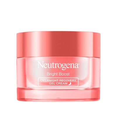 Neutrogena Bright Boost Overnight Recovery Gel Cream with Neoglucosamine, Brightening Nighttime Moisturizer, Oil-Free &amp; Non-Comedogenic, 1.7 oz
