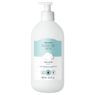 O Boticrio Cuide-se Bem Cloud Moisturizing Body Lotion, Soft, Hydrated Skin with Pure and Delicate Fragrance, 13.5 Ounce (400ml)