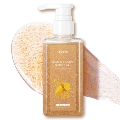 IREV 2-in-1 Body Wash &amp; Body Scrub Vitamin C (11.3fl.oz), Gentle Exfoliating Scrub for Deep Cleansing, Effective on Acne &amp; Dead Skin, Brighten &amp; Moisturize Skin Polishes