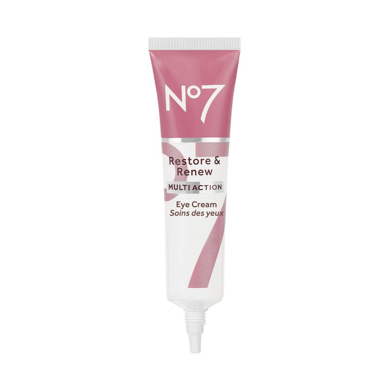 No7 Restore &amp; Renew Multi Action Eye Cream - Skin Renewing Under Eye Cream for Puffiness and Dark Circles - Eye Moisturizing Brightening Cream for anti-Wrinkles + Skin Firming (15ml)