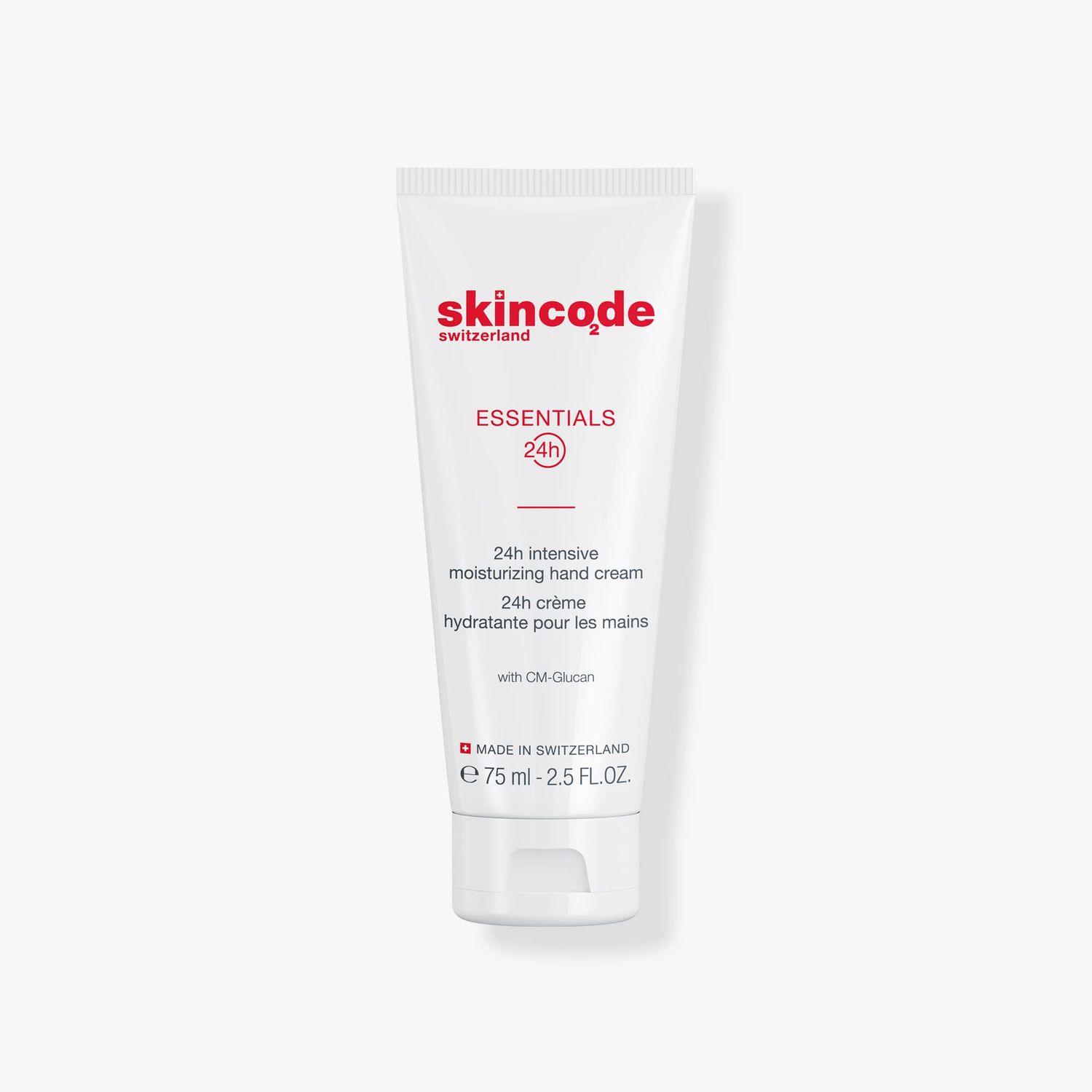 Skincode Essentials 24H Intensive Moisturizing Hand Cream - Nourishment &amp; Protection for Dry, Chapped Hands | with CM-Glucan &amp; Shea Butter | Hydration for All Skin Types. (2.5 Oz / 75 mL)