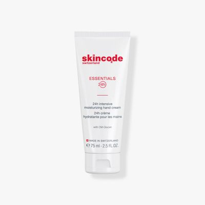Skincode Essentials 24H Intensive Moisturizing Hand Cream - Nourishment &amp; Protection for Dry, Chapped Hands | with CM-Glucan &amp; Shea Butter | Hydration for All Skin Types. (2.5 Oz / 75 mL)