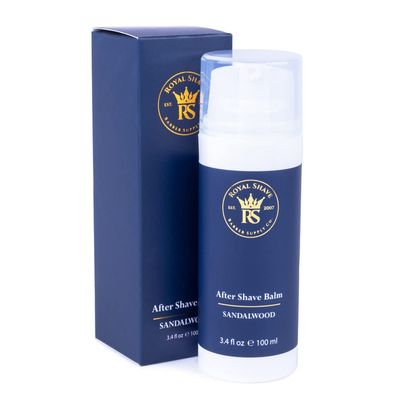 Royal Shave Aftershave Lotion for Men, Moisturizing Post Shave Balm for Sensitive Skin &amp; Razor Burn (MADE IN UK) Sandalwood