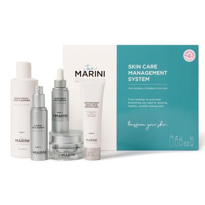 Jan Marini Skin Research Skin Care Management System - Face Care Products with Tinted Daily SPF 33 Sunscreen - Skin Care Kit with Bioglycolic Face Cleanser - Normal/Combo