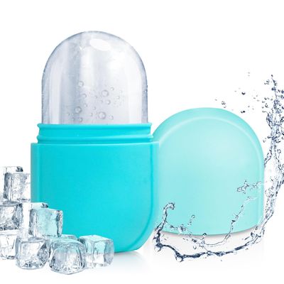 PASNOWFU Ice Cube Face Roller, Brighten Skin &amp; Enhance Your Natural Glow, Reusable Facial Treatment, Ice Cube Roller to Tighten Skin &amp; De-Puff Eye Area, Cryotherapy for Face Ice(Blue)