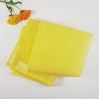 Missam Nylon Back Towel Scrubber, Bath and Shower Wash Cloth for Smooth Beautiful Skin (1-Pack)
