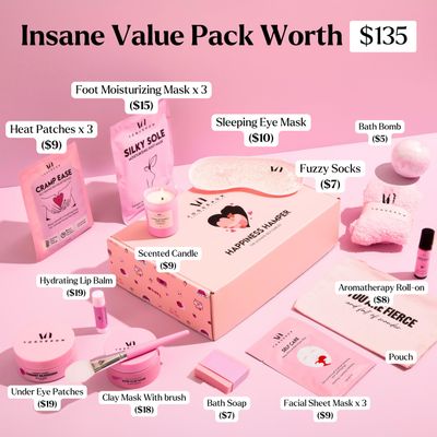 Spa Gifts for Women - Valentines Gift Set of 22-Premium Self Care Spa Kit - Bath, Skin Care Sets & Self Care Items For Women- Pampering Valentine Gifts for Women, Spa Gift Basket, Galentines Day Gifts