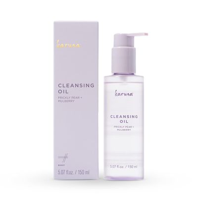 Karuna - Cleansing Oil with Prickly Pear for Clean Skin - Cleanses Without Clogging Pores, Oil Based Cleanser, Travel Size Makeup Remover - Waterproof Makeup Remover- Skin Care Facial Cleanser 150 ml