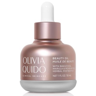 OLIVIA QUIDO Clinical Skin Care Beauty Oil | Formulated with Bakuchiol, Marula &amp; Rose Hip Oil | Skin Brightening, Repairing, and Anti-Aging Serum | Nourishing and Hydrating Oil Helps Prevent Acne