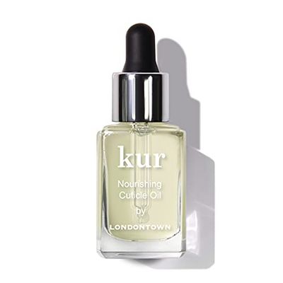LONDONTOWN Nourishing Cuticle Oil - Moisturizing Nail Care for Growth and Strength for Dry Damaged Cuticles, Vegan &amp; Cruelty Free - .40fl oz with Dropper