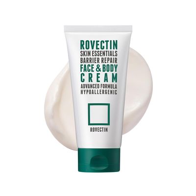 ROVECTIN Barrier Repair Moisturizing Cream - Intense Panthenol Cream for Face and Body | Ceramide Lotion Moisturizer | Anti-Aging with Astaxanthin | Hypoallergenic, Vegan, Korean Skincare (6.1 fl oz)
