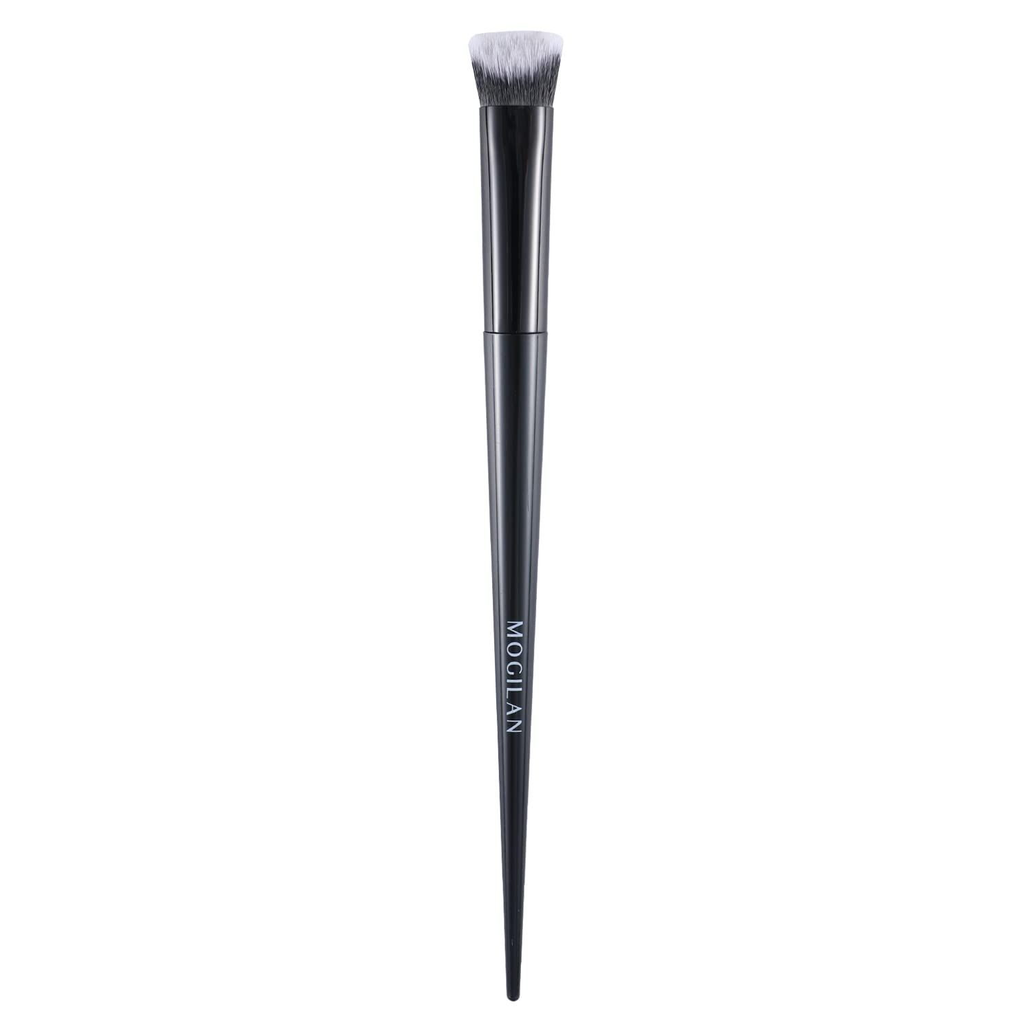 MOGILAN Nose Contour Brush Small Foundation Brush for Under Eye Concealer Dark Circle Makeup Applicator with Liquid,Cream,Powder Blending Buffing Soft Synthetic Bristles Face Makeup Brush Black