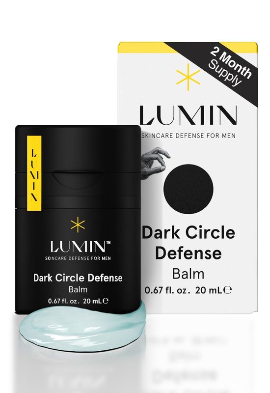 Lumin - Men&#39;s Dark Circle Defense Balm - Anti-Aging Korean Formulated Eye Cream Treatment for dark circles, fine lines, &amp; wrinkles, Suitable for all skin types, Daily Use, 20ml, 1-Pack