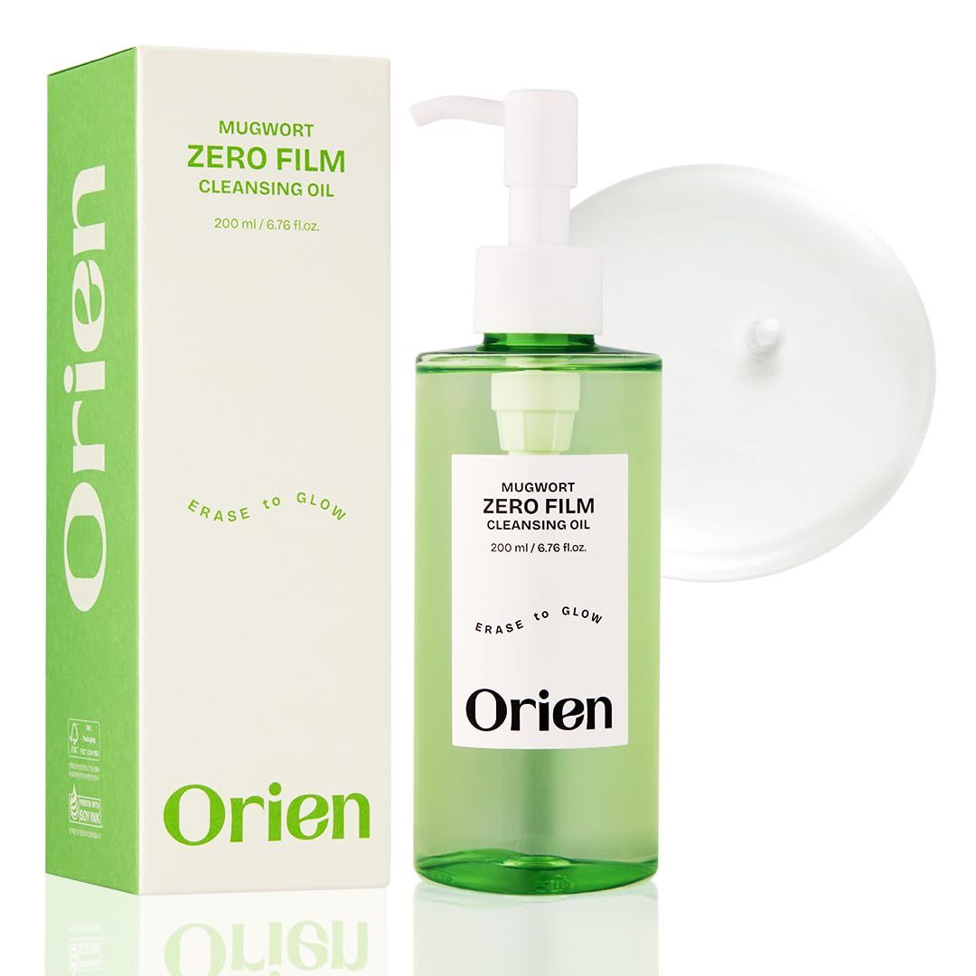 Orien Mugwort Zero Film Cleansing Oil 6.76 fl.oz. 200ml Daily Makeup Blackhead Removal No pore clogging Korean skincare double cleansing