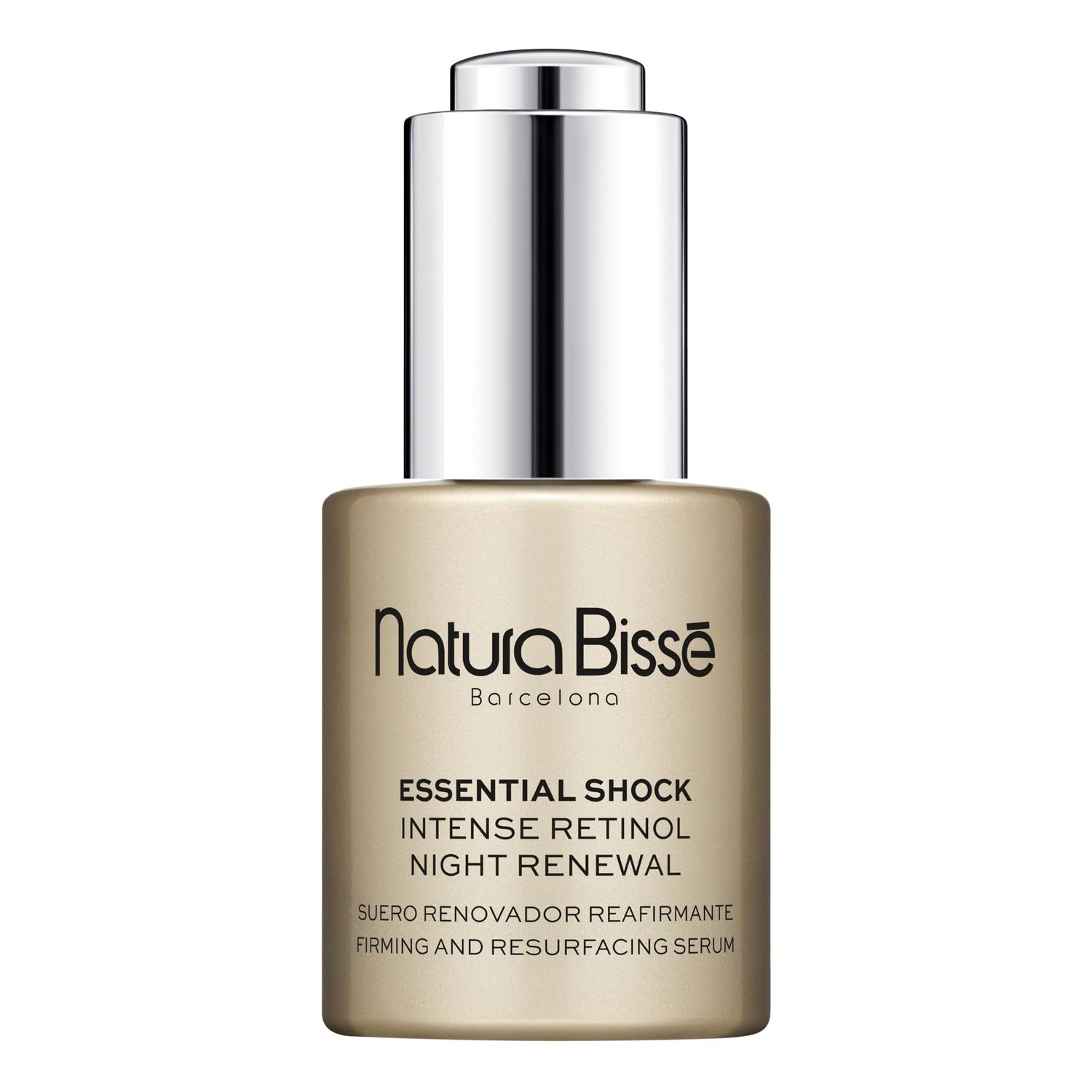 Natura Biss Essential Shock Intense Retinol Night Renewal Serum | Firming &amp; Resurfacing Serum | Hydrates, Firms &amp; Rejuvenates | For all skin types, 1 Oz