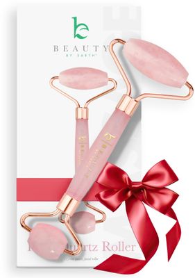 Rose Quartz Face Roller - Relaxation Gifts for Women, Skin Care Tools for Fine Lines and Wrinkles, Teenage Girl Gifts, Beauty Gift Ideas, Face Massager Tools, Facial Tools, Self Care Gifts for Women