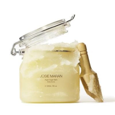Josie Maran Sugar Body Scrub - Argan Oil Exfoliating Sugar Scrub with Coconut Oil &amp; Shea Butter - Softens, Smooths &amp; Hydrates Dry Skin - Vegan &amp; Cruelty Free - Sweet Clementine (10 oz)